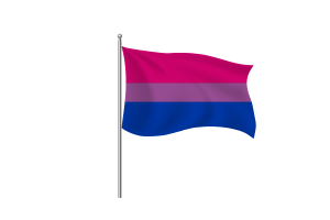 Émoji du drapeau bisexuel flag