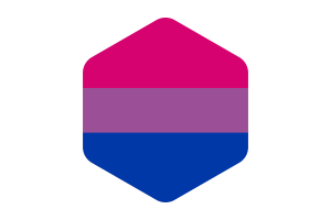 Drapeau bisexuel non binaire flag