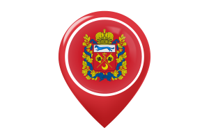 Orenburg Flag Map Pin Icon flag