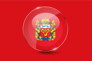 Orenburg Flag Glossy Round Button flag