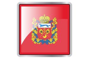 Orenburg Flag Square icon flag