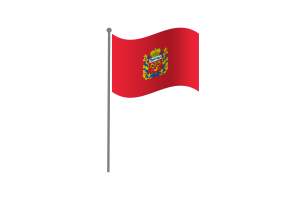 Waving Flag of Orenburg flag