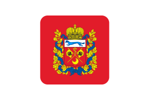 Orenburg Flag Square Rounded Shape flag