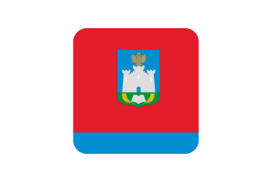 Oryol Flag Square Rounded Shape flag