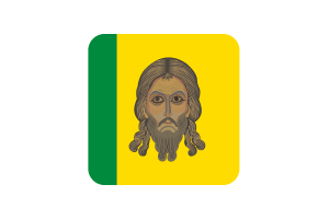 Penza Flag Square Rounded Shape flag