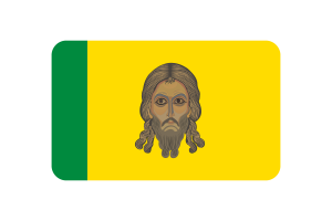 Penza Flag Rounded Rectangle Vector Illustration flag