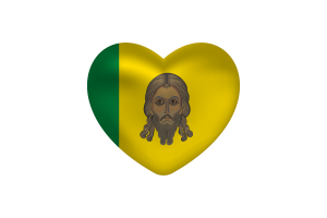 Love of Penza Heart Shape flag