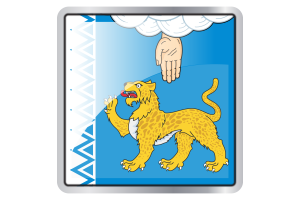 Pskov Flag Square icon flag