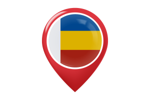 Rostov Flag Map Pin Icon flag