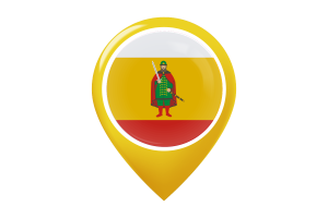Ryazan Flag Map Pin Icon flag