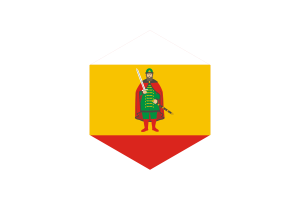 Ryazan Flag Hexagon Shape flag