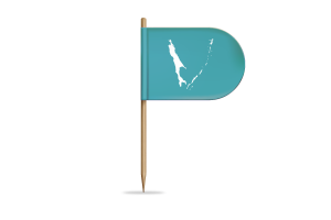 Sakhalin Flag for Desk, Table flag