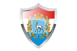 Samara Flag with Medieval Heater Shield flag