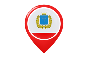 Saratov Flag Map Pin Icon flag