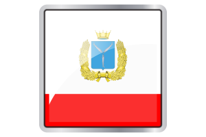 Saratov Flag Square icon flag