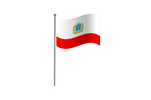 Waving Flag of Saratov flag