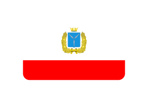 Saratov Flag Rounded Rectangle Vector Illustration flag