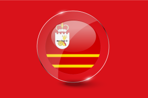 Smolensk Flag Glossy Round Button flag