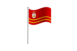 Waving Flag of Smolensk flag