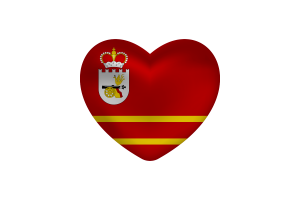 Love of Smolensk Heart Shape flag