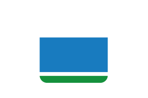 Sverdlovsk Flag Square Rounded Shape flag