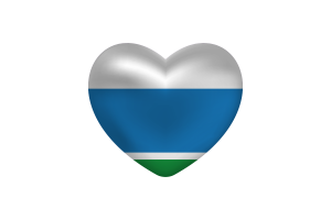 Love of Sverdlovsk Heart Shape flag