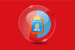 Tambov Flag Glossy Round Button flag