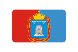Tambov Flag Rounded Rectangle Vector Illustration flag