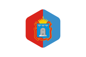 Tambov Flag Rounded Hexagon Shape flag