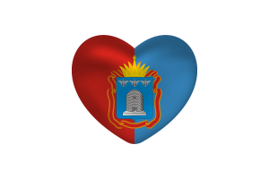 Love of Tambov Heart Shape flag