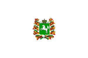 Tomsk Flag Rounded Hexagon Shape flag