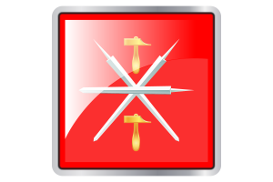 Tula Oblast Flag Square icon flag