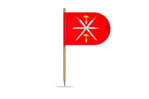 Tula Oblast Flag for Desk, Table flag