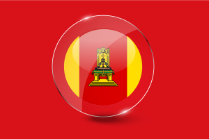 Tver Flag Glossy Round Button flag