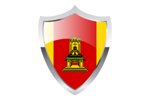 Tver Flag with Medieval Heater Shield flag