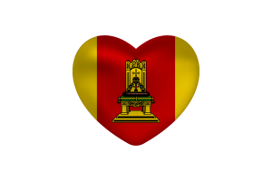 Love of Tver Heart Shape flag