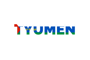 Tyumen Text Art flag