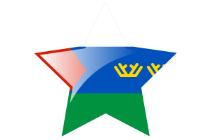 Tyumen Flag Star Icon flag