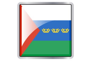Tyumen Flag Square icon flag