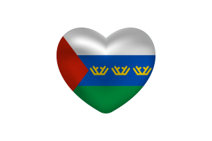 Love of Tyumen Heart Shape flag