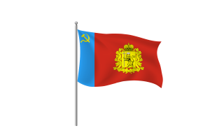 Vladimir Oblast Flag Clipart flag