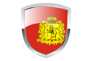 National Flag of Vladimir Oblast Clipart flag