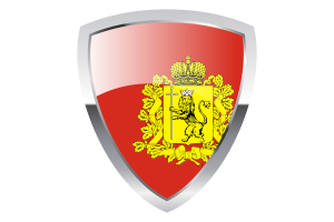 Vladimir Oblast Shield Flag flag