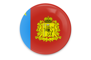 Vladimir Oblast Flag Vector Art flag