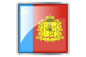Vladimir Oblast Flag Square icon flag