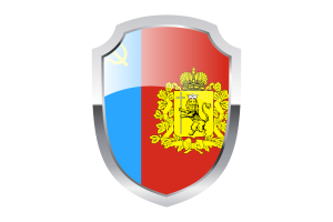 Vladimir Oblast Shield Logo flag