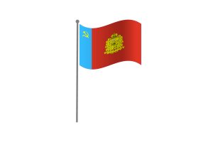Waving Flag of Vladimir Oblast flag