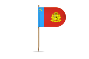 Vladimir Oblast Flag for Desk, Table flag