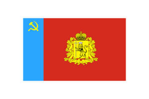 Vladimir Oblast Flag Vector Illustration flag