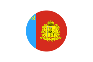 Vladimir Oblast Flag Circle Vector Free flag